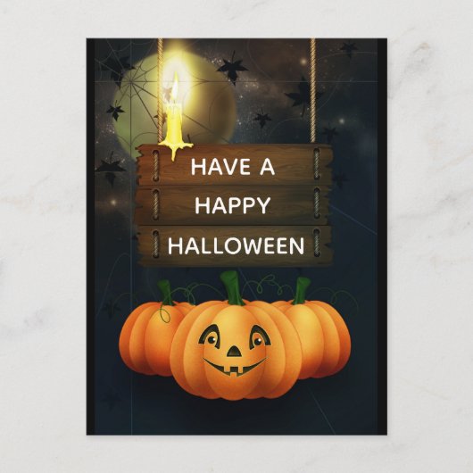 Happy Halloween Briefkaart (Voorkant)