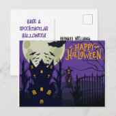 Happy Halloween Briefkaart (Voorkant / Achterkant)