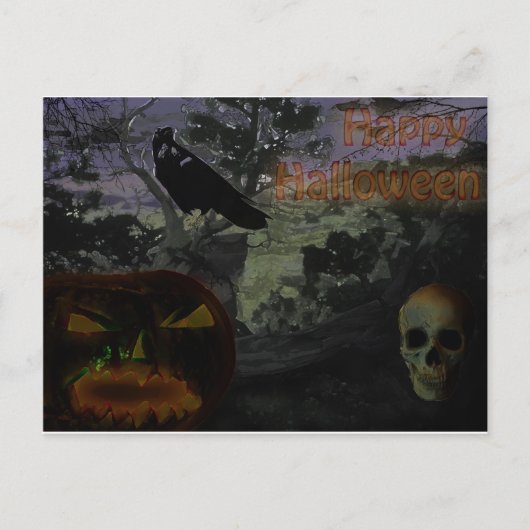 Happy Halloween Briefkaart (Voorkant)