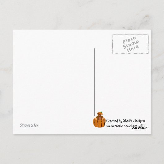 Happy Halloween Briefkaart (Achterkant)