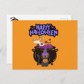 Happy Halloween Briefkaart (Voorkant / Achterkant)