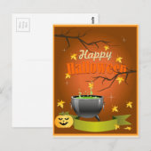 Happy Halloween Briefkaart (Voorkant / Achterkant)
