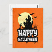 Happy Halloween Briefkaart (Voorkant / Achterkant)