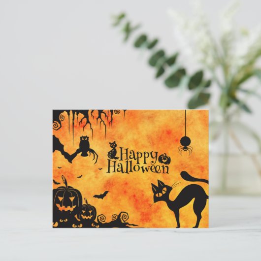 Happy Halloween Briefkaart (Staand voorkant)