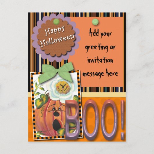 Happy Halloween Briefkaart (Voorkant)