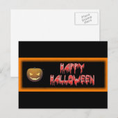 Happy Halloween Briefkaart (Voorkant / Achterkant)