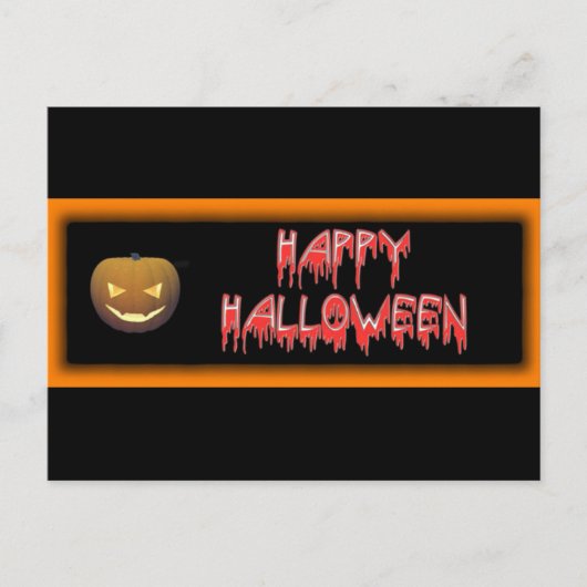 Happy Halloween Briefkaart (Voorkant)