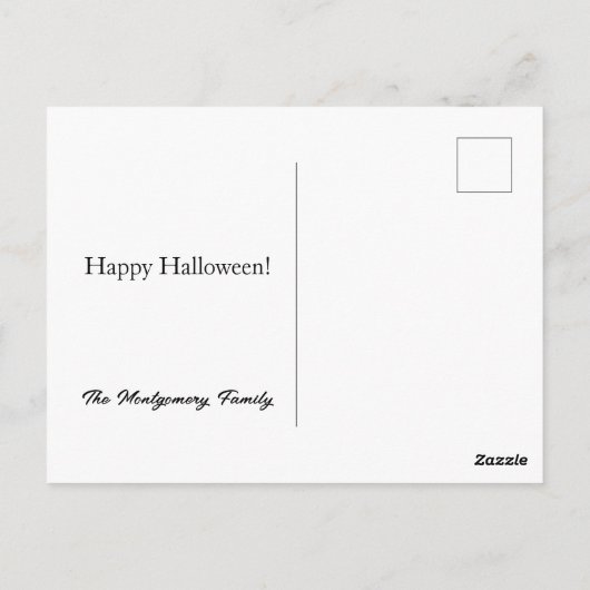 Happy Halloween Briefkaart (Achterkant)