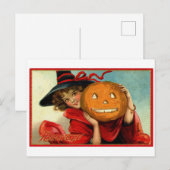 Happy Halloween Briefkaart (Voorkant / Achterkant)
