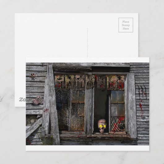 Happy Halloween Briefkaart (Voorkant / Achterkant)