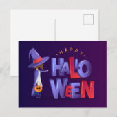 Happy Halloween Briefkaart (Voorkant / Achterkant)