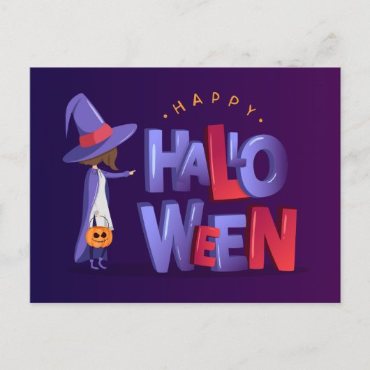 Happy Halloween Briefkaart (Voorkant)