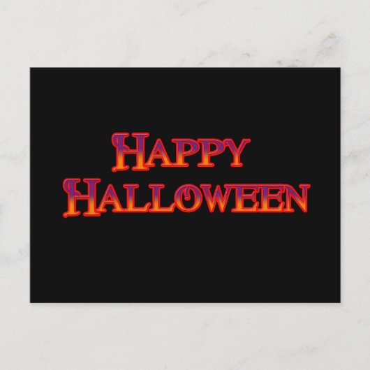 Happy Halloween Briefkaart (Voorkant)