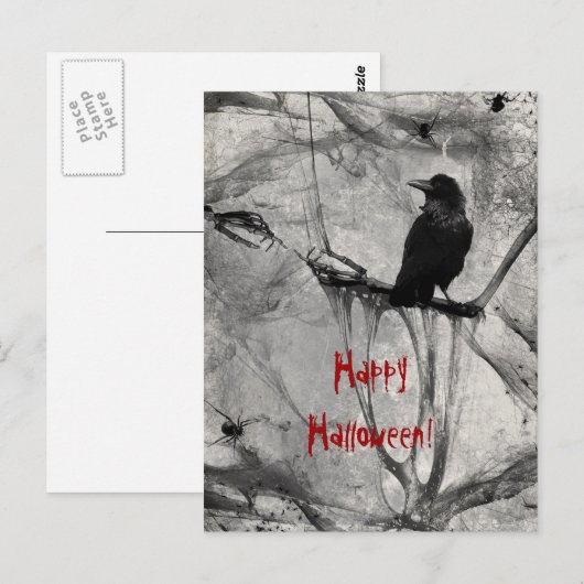 Happy Halloween Briefkaart (Voorkant / Achterkant)