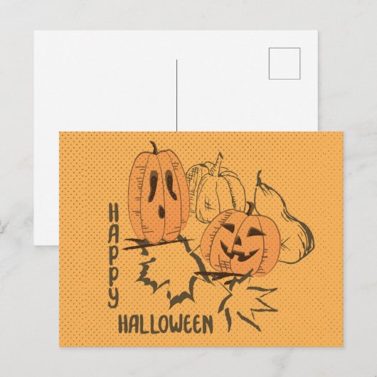 Happy Halloween  Briefkaart (Voorkant / Achterkant)