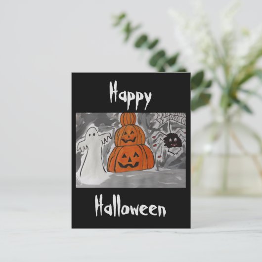 Happy Halloween Briefkaart (Staand voorkant)