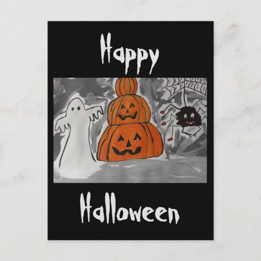 Happy Halloween Briefkaart (Voorkant)