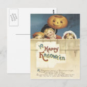 Happy Halloween Briefkaart (Voorkant / Achterkant)