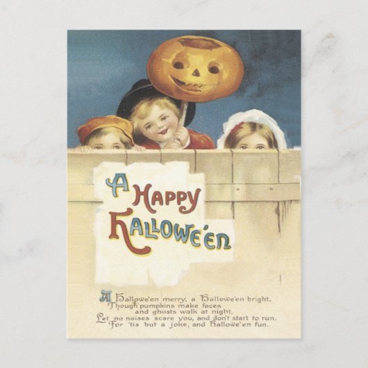 Happy Halloween Briefkaart (Voorkant)
