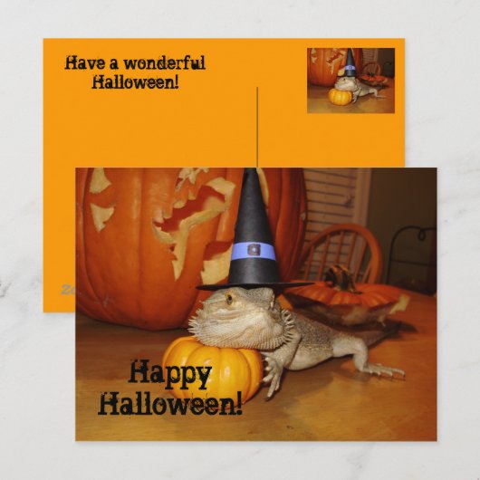 Happy Halloween! Briefkaart (Voorkant / Achterkant)