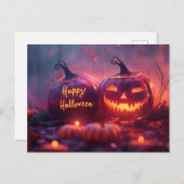 Happy Halloween Briefkaart (Voorkant / Achterkant)