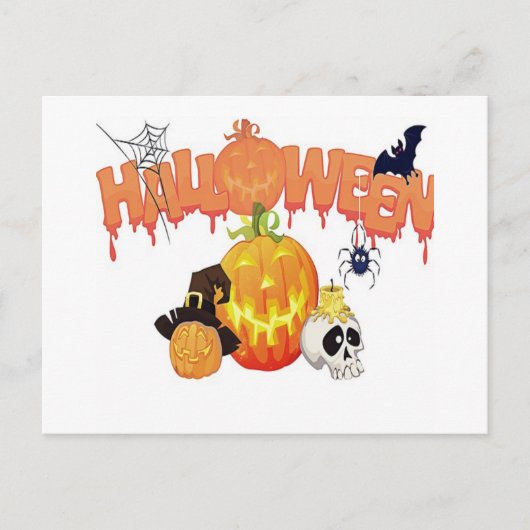 Happy Halloween Briefkaart (Voorkant)