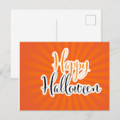Happy Halloween Briefkaart (Voorkant / Achterkant)