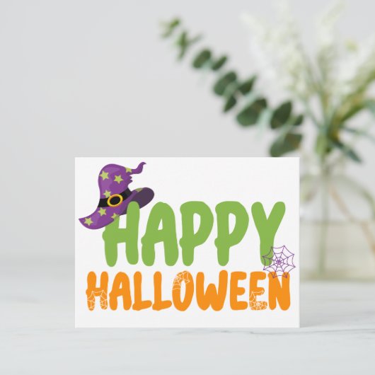 Happy Halloween  Briefkaart (Staand voorkant)