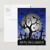 Happy Halloween Briefkaart (Voorkant / Achterkant)