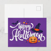 Happy Halloween Briefkaart (Voorkant / Achterkant)