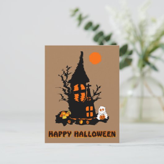 Happy Halloween Briefkaart (Staand voorkant)