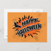 Happy Halloween Briefkaart (Voorkant / Achterkant)