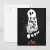 Happy Halloween Briefkaart (Voorkant / Achterkant)