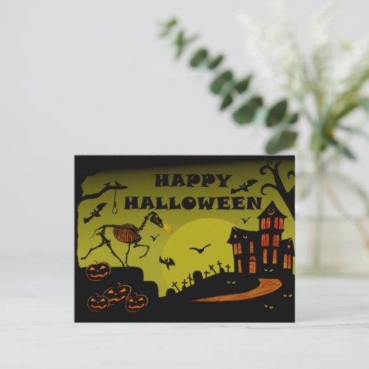 Happy Halloween Briefkaart (Staand voorkant)