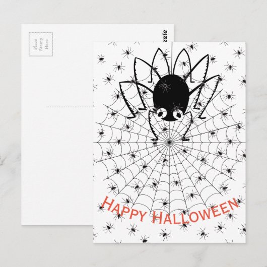 Happy Halloween Briefkaart (Voorkant / Achterkant)