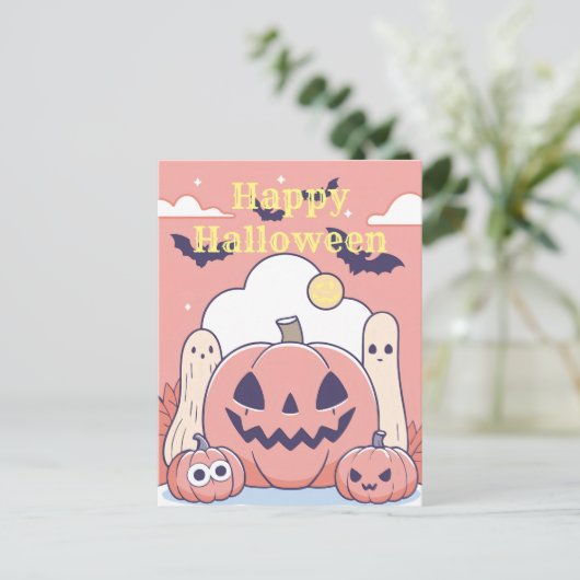 Happy Halloween Briefkaart (Staand voorkant)