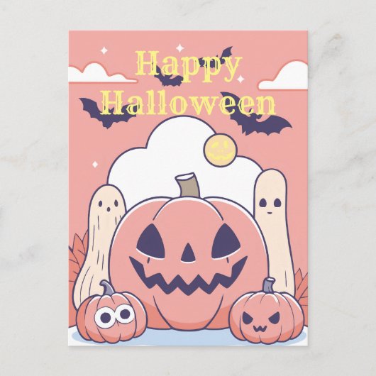 Happy Halloween Briefkaart (Voorkant)