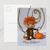 Happy Halloween Briefkaart (Voorkant / Achterkant)