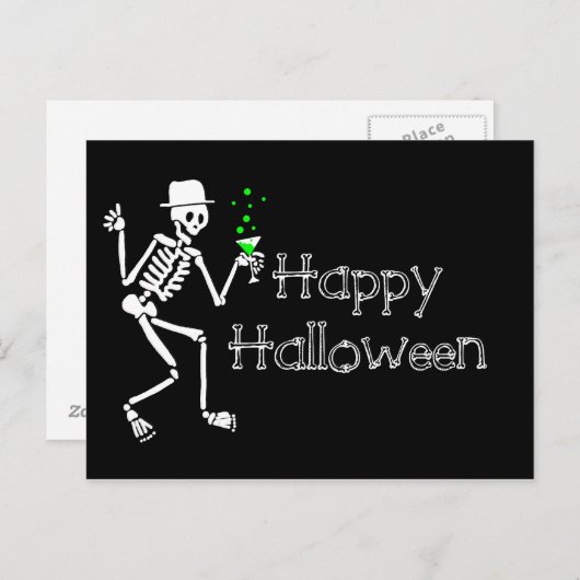 Happy Halloween Briefkaart (Voorkant / Achterkant)