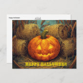 Happy Halloween Briefkaart (Voorkant / Achterkant)