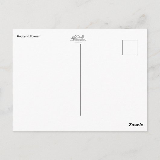 Happy Halloween Briefkaart (Achterkant)