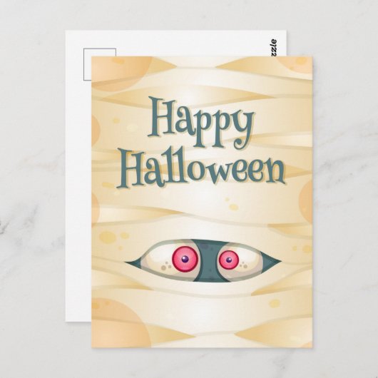 Happy Halloween Briefkaart (Voorkant / Achterkant)
