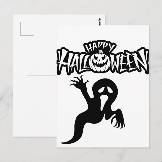 Happy Halloween-briefkaart Briefkaart (Voorkant / Achterkant)
