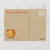 Happy Halloween Briefkaart Jack-O-Lantern (Achterkant)