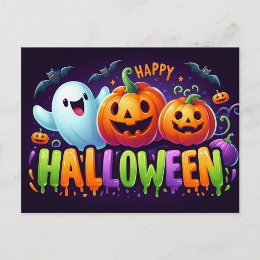 Happy Halloween Briefkaarten (Voorkant)