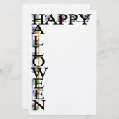 Happy Halloween Briefpapier (Voorkant / Achterkant)