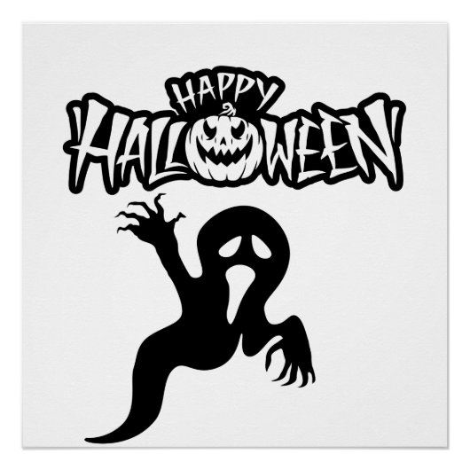 Happy Halloween Brilliant Poster (Voorkant)