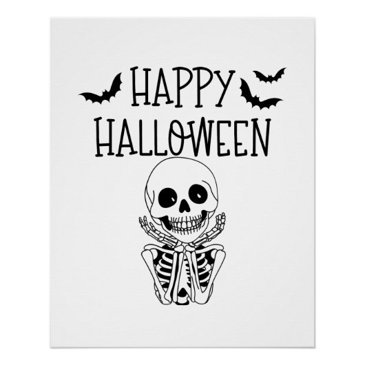 Happy Halloween Brilliant Poster (Voorkant)
