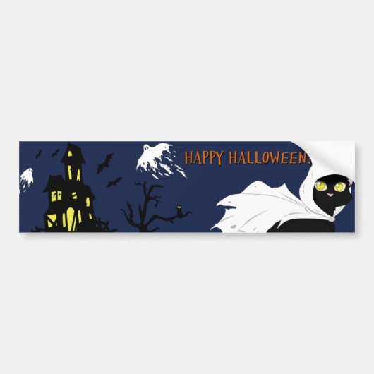 Happy Halloween Bumpersticker (Voorkant)