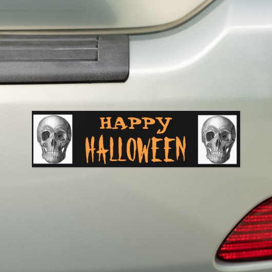 Happy Halloween Bumpersticker (Op auto)